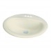 Transolid TL-1554-08 Akron Oval Drop-In Vitreous China Lavatory 4-Inch Centers  Biscuit - B00EXMQYSI